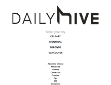 Tablet Screenshot of dailyhive.com